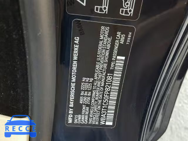 2015 BMW 428XI SULE WBA3T1C50FP821081 Bild 9