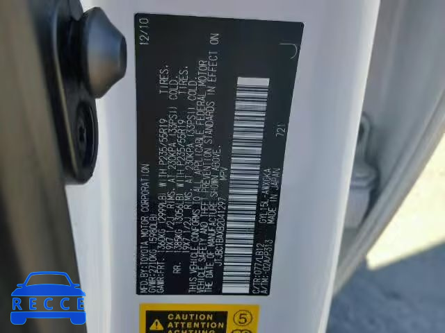 2011 LEXUS RX 450H JTJBC1BAXB2041297 зображення 9