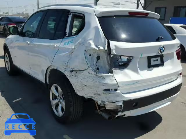 2012 BMW X3 XDRIVE2 5UXWX5C57CL728281 зображення 2