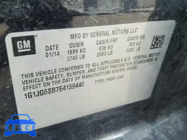 2014 CHEVROLET SONIC RS 1G1JG6SB7E4159446 image 9