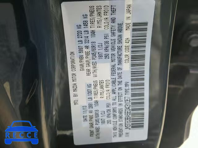 2014 MAZDA CX-9 SPORT JM3TB3BA5E0431057 image 9