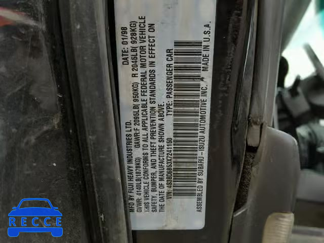 1999 SUBARU LEGACY 30T 4S3BD6853X7241150 image 9