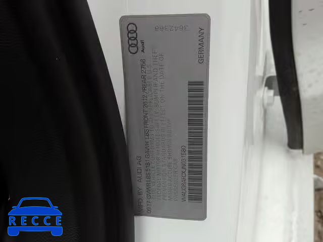 2018 AUDI A6 PREMIUM WAUG8AFCXJN031580 image 9