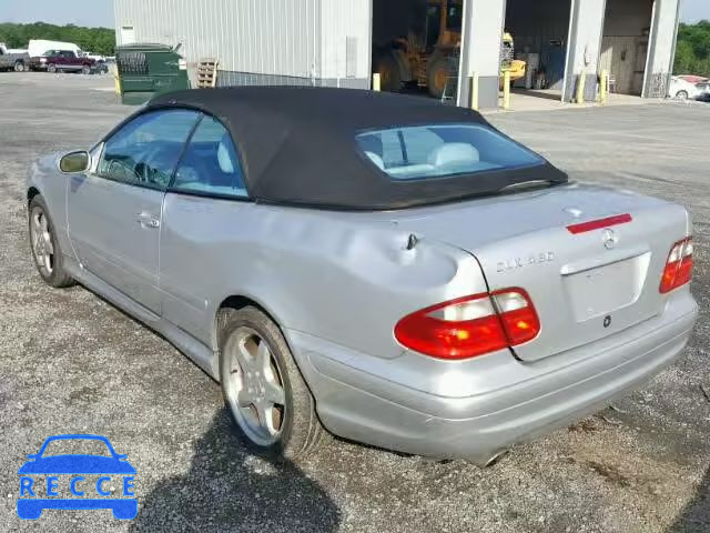 2003 MERCEDES-BENZ CLK 430 WDBLK70G23T130134 image 2