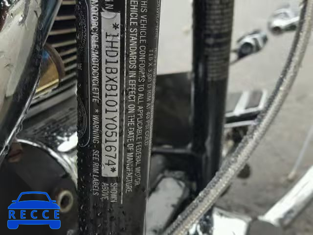 2001 HARLEY-DAVIDSON FLSTFI 1HD1BXB101Y051674 image 9