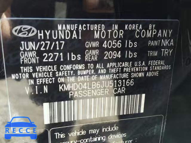 2018 HYUNDAI ELANTRA SP KMHD04LB6JU513166 image 9