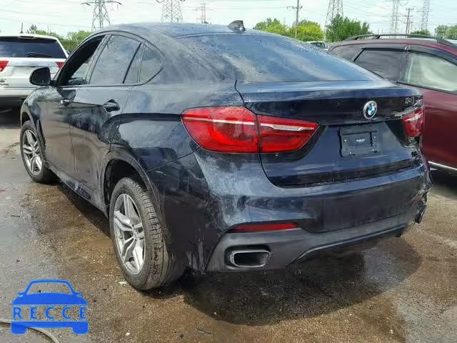 2017 BMW X6 XDRIVE5 5UXKU6C37H0W38696 image 2