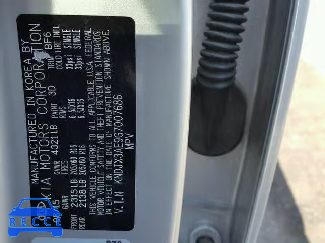 2016 KIA SOUL EV KNDJX3AE9G7007686 image 9