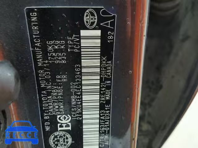 2014 TOYOTA MATRIX BAS 2T1KU4EE4EC133463 image 9