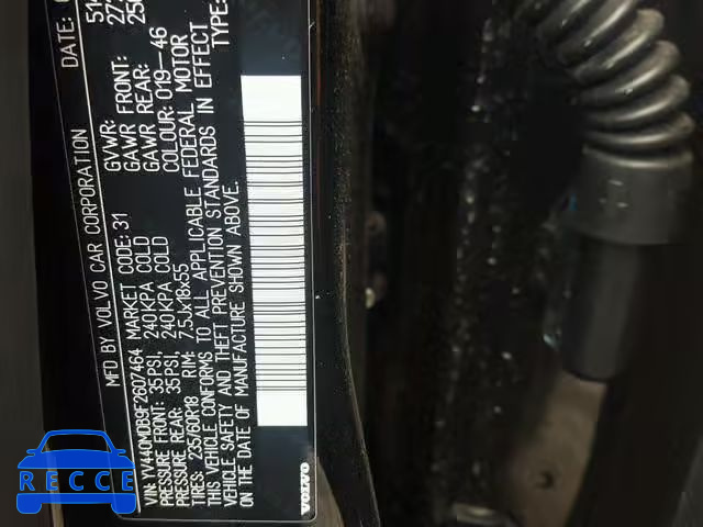 2015 VOLVO XC60 T5 YV440MDB9F2607464 image 9