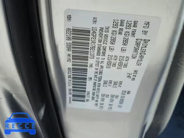 2007 DODGE CARAVAN C/ 1D4GP21R17B211373 image 9