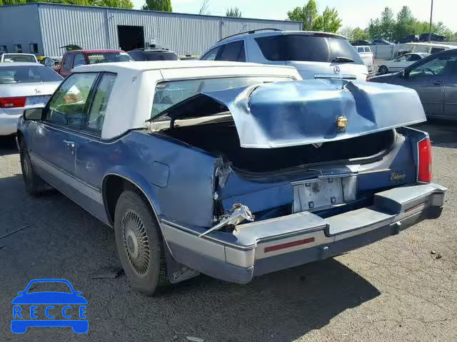 1989 CADILLAC ELDORADO 1G6EL1159KU619692 image 2