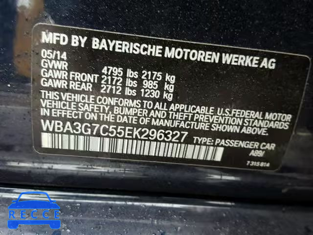 2014 BMW 328 XI WBA3G7C55EK296327 image 9