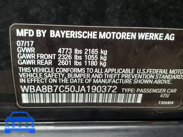 2018 BMW 340 XI WBA8B7C50JA190372 image 9
