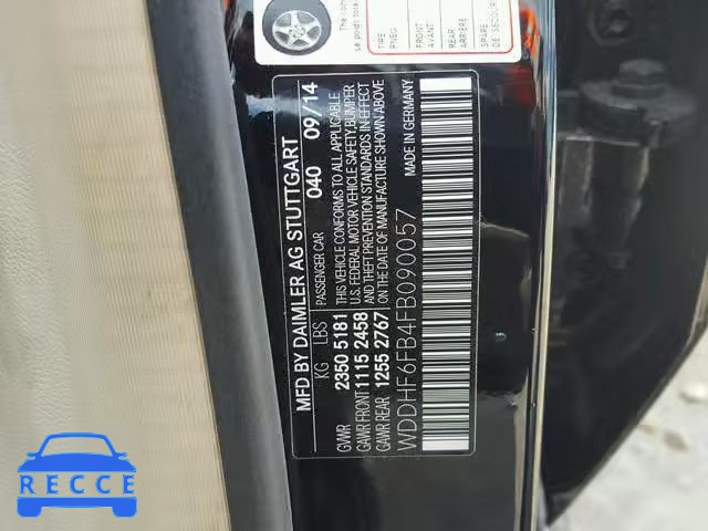 2015 MERCEDES-BENZ E 400 WDDHF6FB4FB090057 image 9