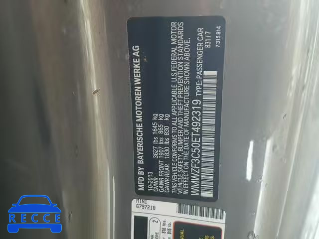 2014 MINI COOPER CLU WMWZF3C50ET492319 image 9