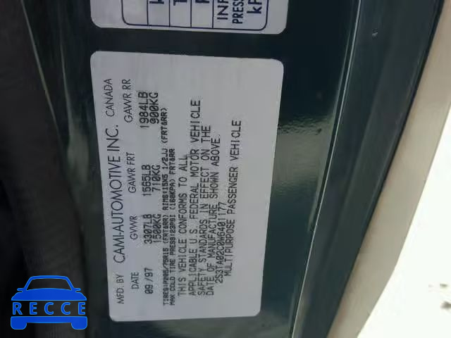 1998 SUZUKI SIDEKICK J 2S3TA02C0W6401177 image 9
