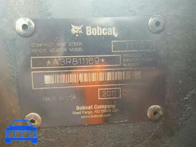 2011 BOBCAT T770 A3P811169 image 9