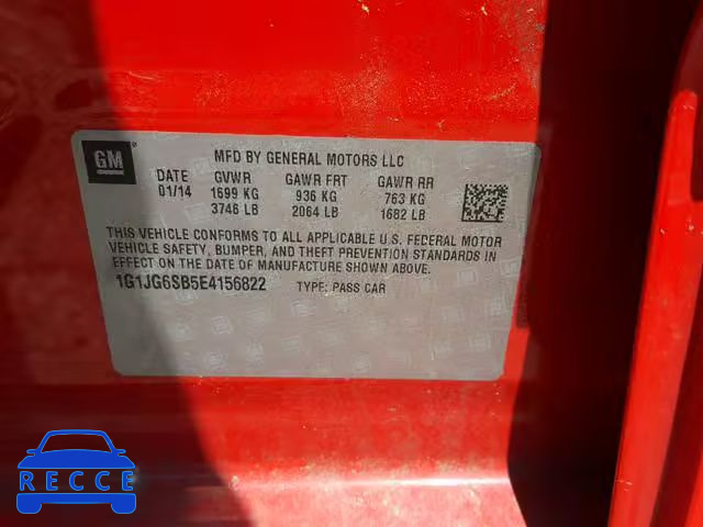 2014 CHEVROLET SONIC RS 1G1JG6SB5E4156822 image 9