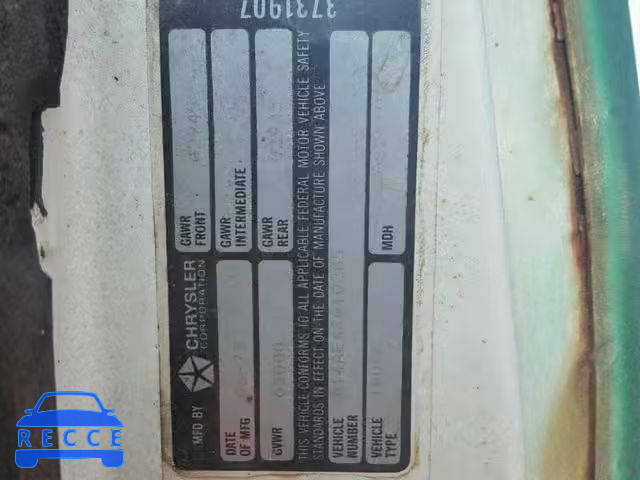 1974 DODGE D100 D14AE4S010285 зображення 9