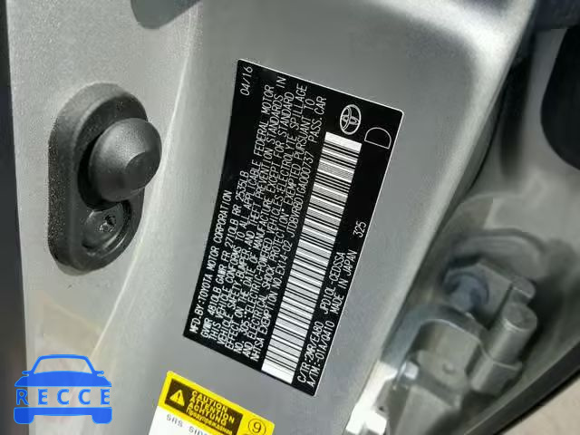 2016 TOYOTA MIRAI JTDBVRBD1GA000737 image 9