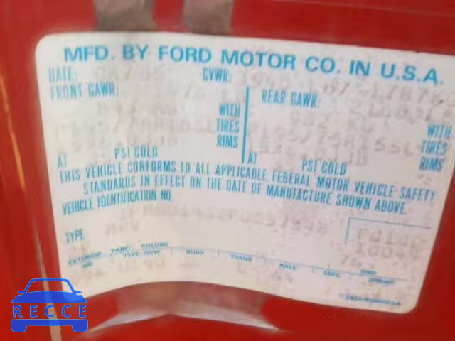 1985 FORD BRONCO II 1FMBU14S2FUC57348 image 9