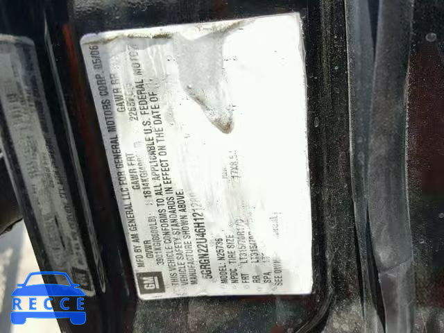 2006 HUMMER H2 SUT 5GRGN22U46H121280 image 9