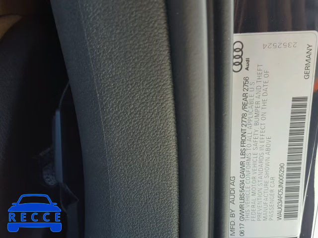 2018 AUDI A6 PREMIUM WAUG3AFC5JN005290 image 9