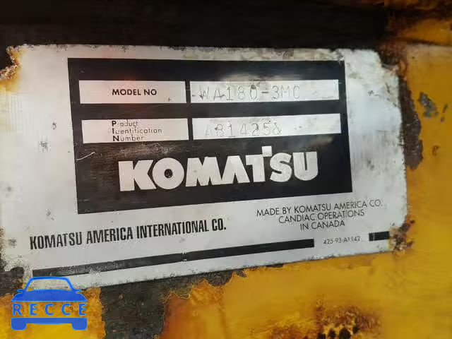 2003 KOMATSU WA180 A81425 Bild 9
