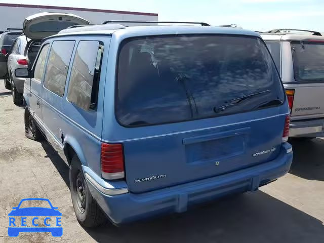 1993 PLYMOUTH VOYAGER SE 2P4GH45R9PR170942 зображення 2