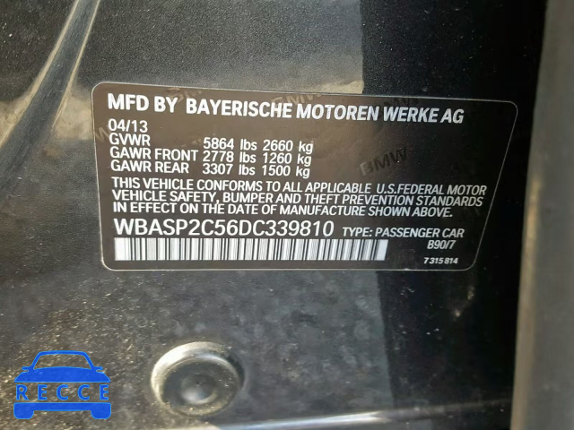 2013 BMW 535 XIGT WBASP2C56DC339810 Bild 9