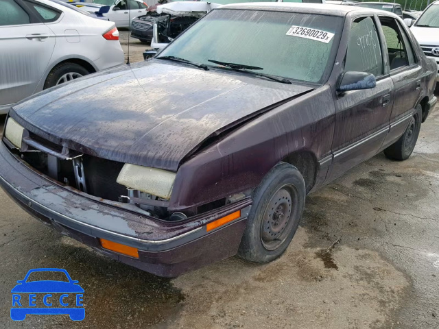 1992 DODGE SHADOW AME 1B3XP28KXNN235108 image 1