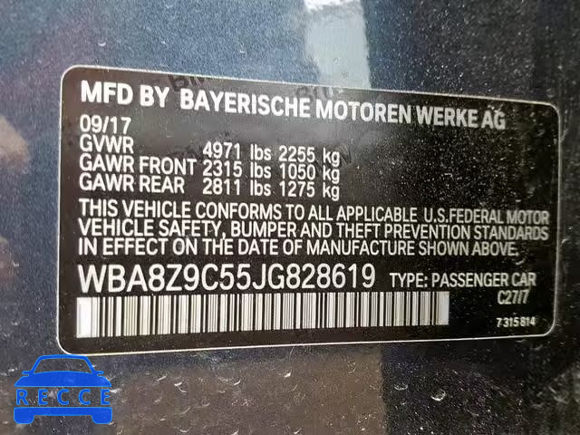 2018 BMW 330 XIGT WBA8Z9C55JG828619 image 9