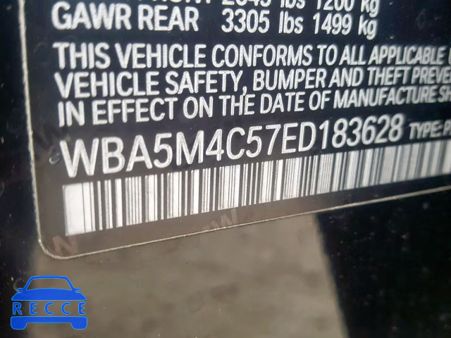 2014 BMW 535 XIGT WBA5M4C57ED183628 image 9