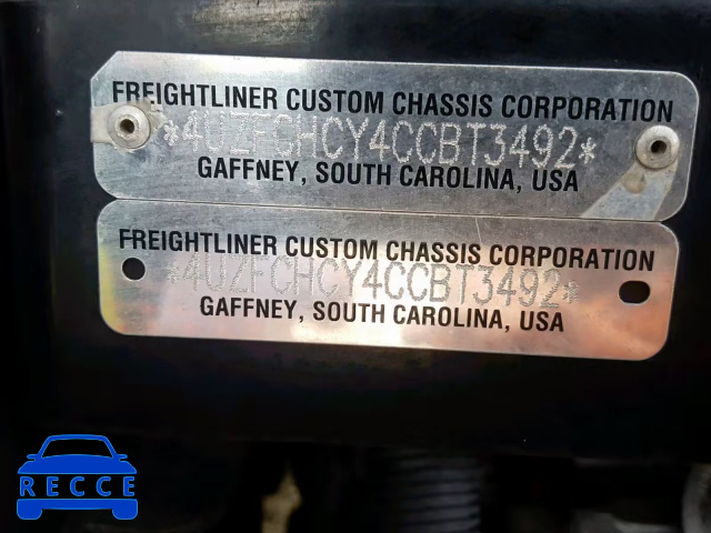 2012 FREIGHTLINER CHASSIS XC 4UZFCHCY4CCBT3492 image 9