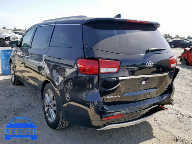 2015 KIA SEDONA SXL KNDME5C1XF6037695 image 2