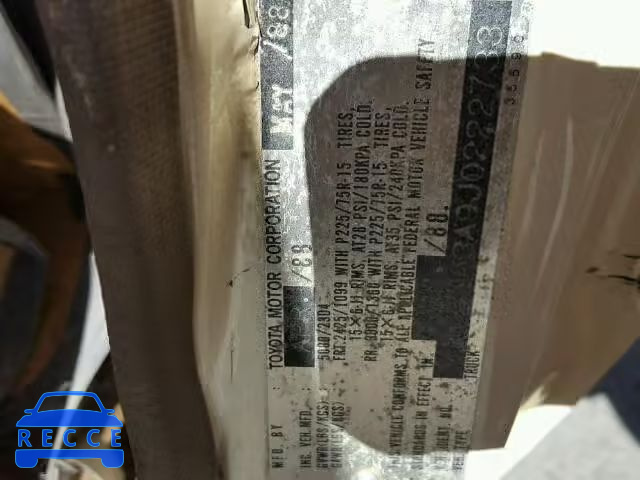 1988 TOYOTA PICKUP RN6 JTARN63A9J0222733 image 9