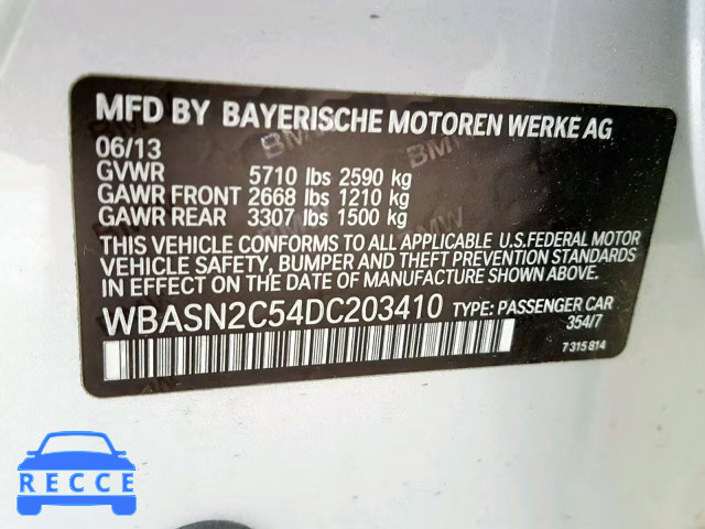 2013 BMW 535 IGT WBASN2C54DC203410 зображення 9