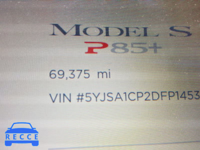 2013 TESLA MODEL S 5YJSA1CP2DFP14532 зображення 7