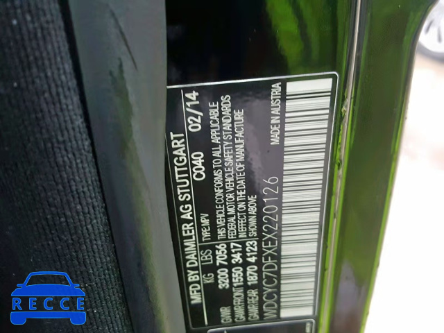 2014 MERCEDES-BENZ G 63 AMG WDCYC7DFXEX220126 image 9