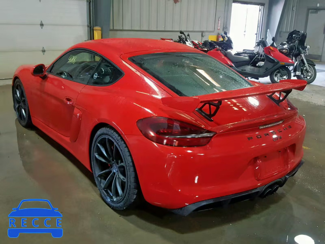 2016 PORSCHE CAYMAN GT4 WP0AC2A86GK192616 image 2