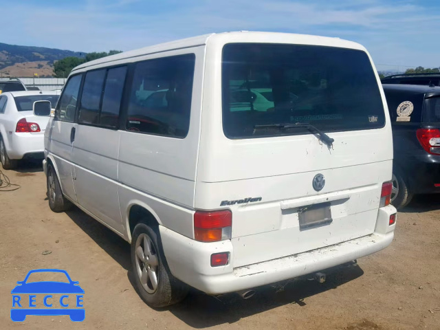 2001 VOLKSWAGEN EUROVAN MV WV2MB47031H150701 зображення 2