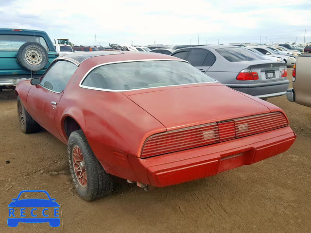 1979 PONTIAC FIREBIRD 2T87W9N165298 зображення 2