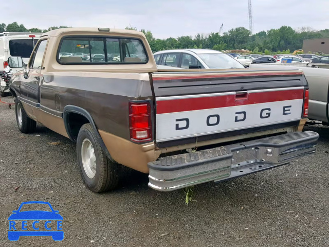 1991 DODGE D-SERIES D 1B7HE16YXMS246622 зображення 2