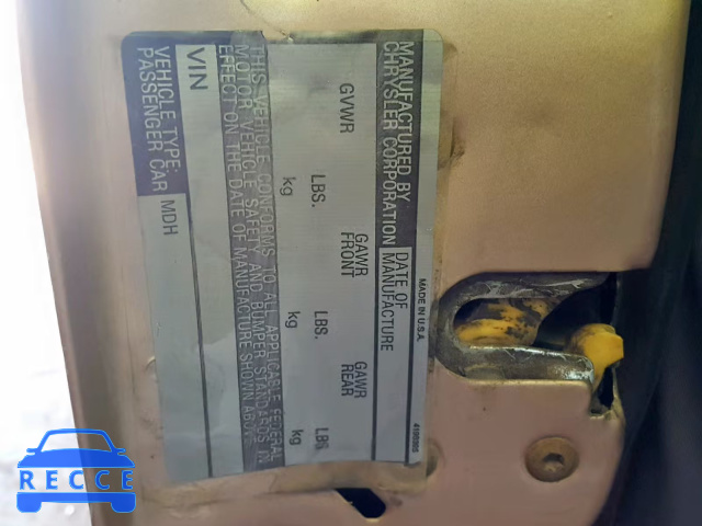 1986 CHRYSLER NEW YORKER 1C3BT56K1GC270146 image 9
