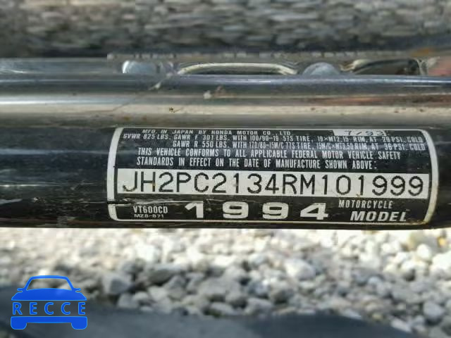 1994 HONDA VT600 CD JH2PC2134RM101999 image 9