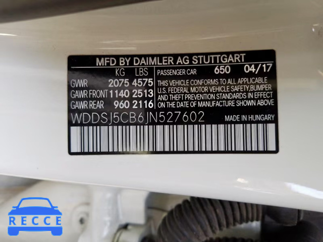 2018 MERCEDES-BENZ CLA 45 AMG WDDSJ5CB6JN527602 зображення 9