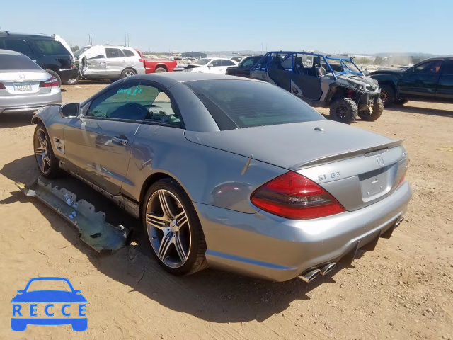 2009 MERCEDES-BENZ SL 63 AMG WDBSK70F69F146394 image 2