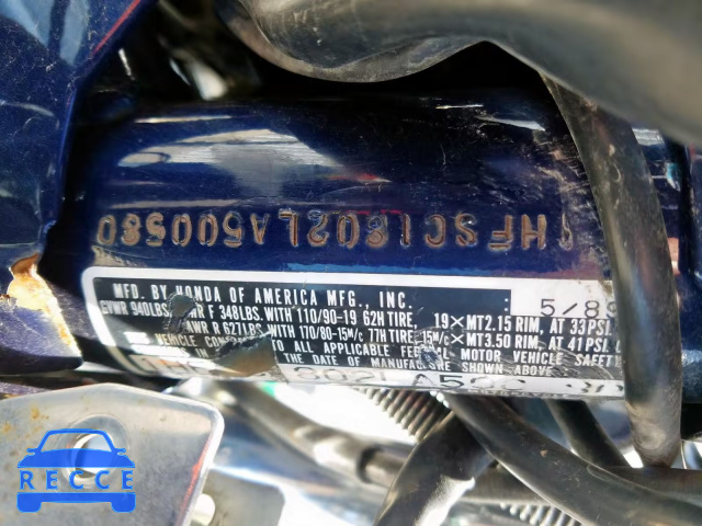 1990 HONDA VT1100 C 1HFSC1802LA500580 image 9