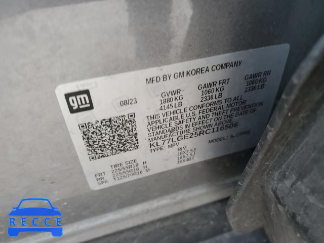 2024 CHEVROLET TRAX 1RS KL77LGE25RC116506 image 12